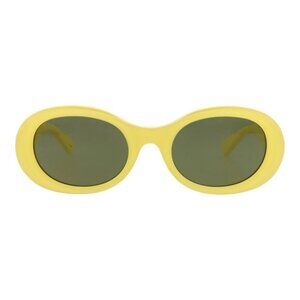 Gucci Womens Round/Oval Yellow Yellow Green Fashion Designer Eyewear